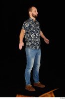  Orest blue jeans blue shirt brown shoes casual dressed standing whole body 0016.jpg